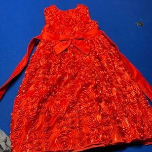 Girls red dress